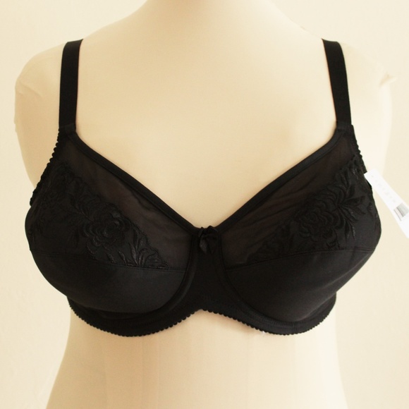 NWT Elila Embroidered Underwire Bra - Picture 2 of 9